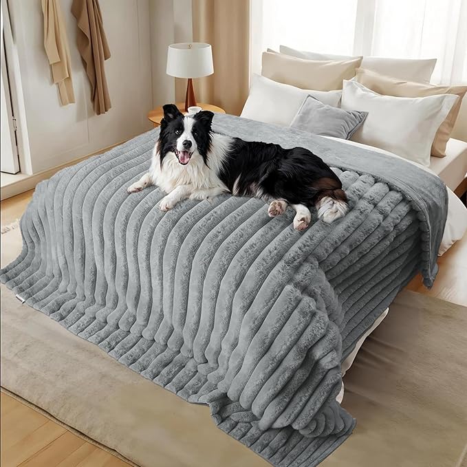 Waterproof Dog Blanket for Couch, Luxury Plush Washable Large Dogs Blankets for - Image 6