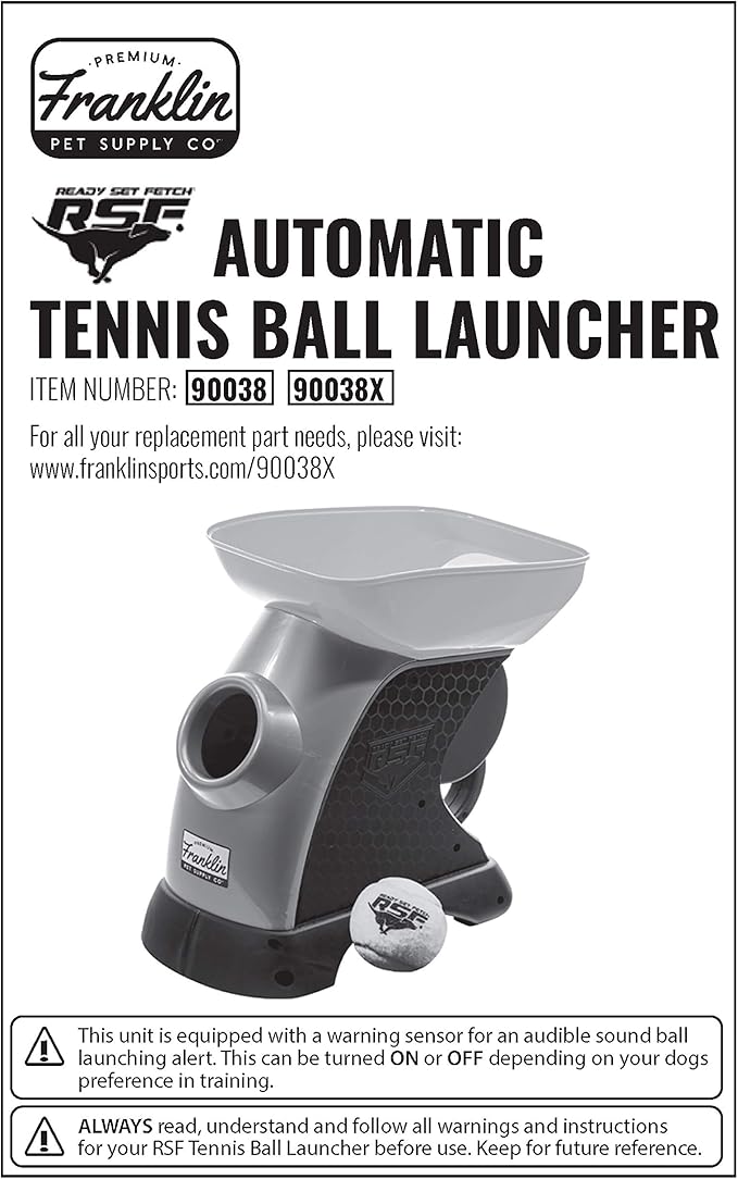 Franklin Pet Supply Ready Set Fetch Automatic Tennis Ball Launcher Dog Toy - Image 10