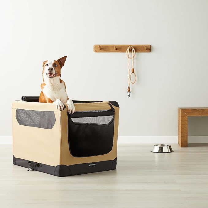 Amazon Basics Portable Folding Soft Dog Crate - Image 7