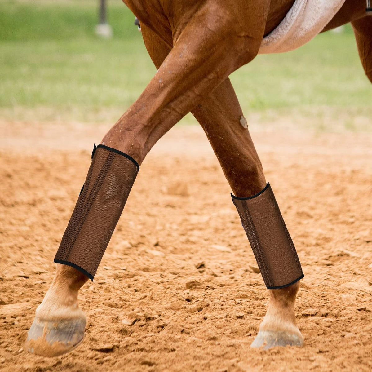 Jexine 8 Pcs Mesh Fly Boots for Horse