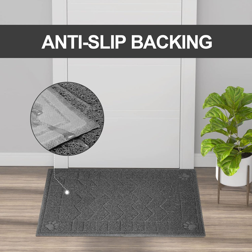 Cat Litter Box Mat, 35" x 24" Large Waterproof Litter Trapping Mat