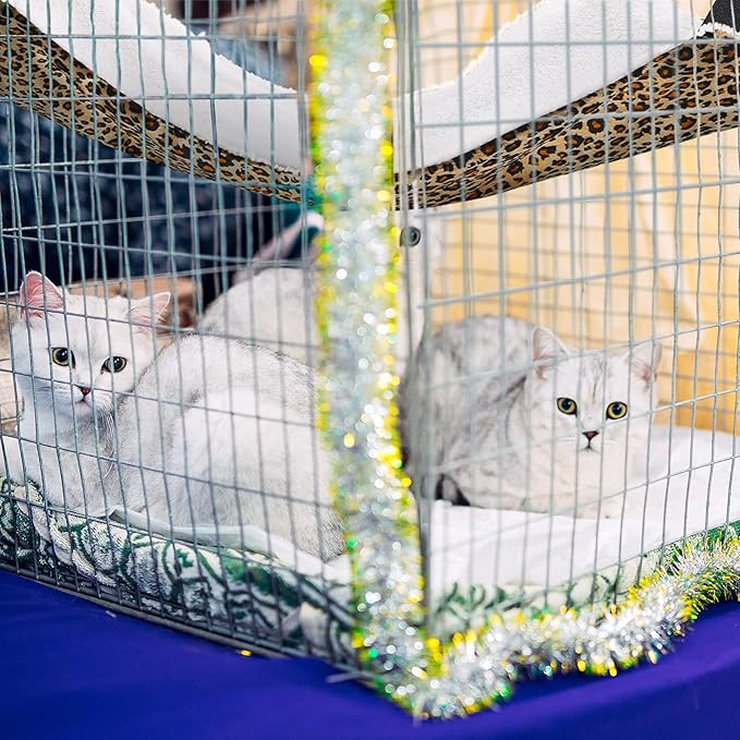 Jetec 2 Pack Cat Hammock for Cage, Catio Accessories Reversible Soft Cats Bed - Image 2