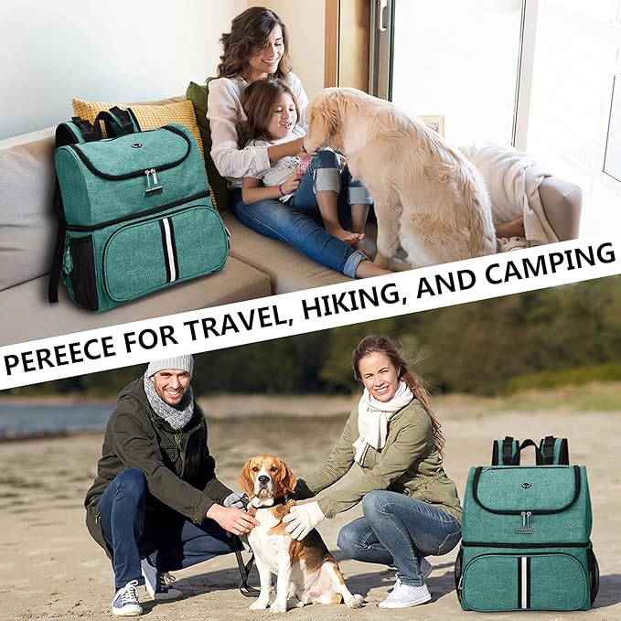 BAGLHER Pet Travel Bag, Double-Layer Pet Supplies Backpack, Pet Travel Backpack - Image 7