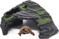 M2cbridge Reptile Hideout Cave Resin Rock Hides Terrarium Habitat Decor(Floating Island)