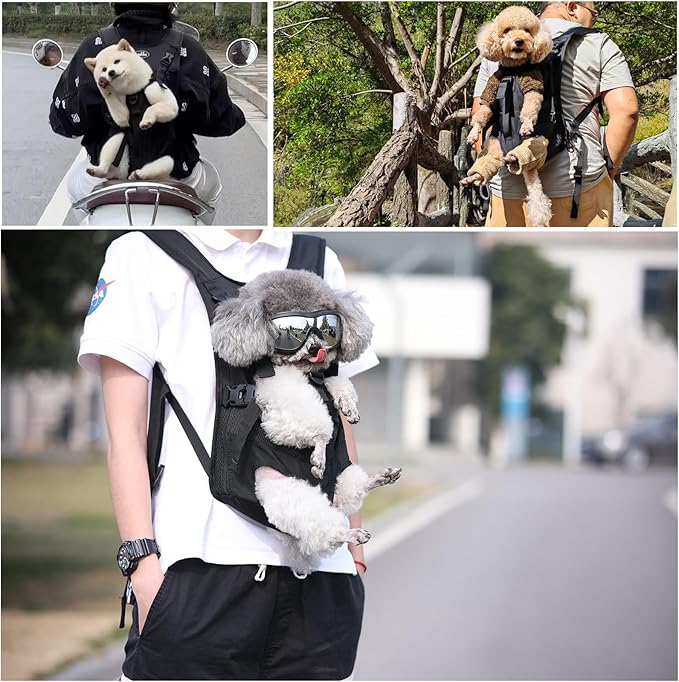 Dog Front Carrier Backpacks for Small Dogs, Legs Out Pet Carrier Sling Backpack - Image 2