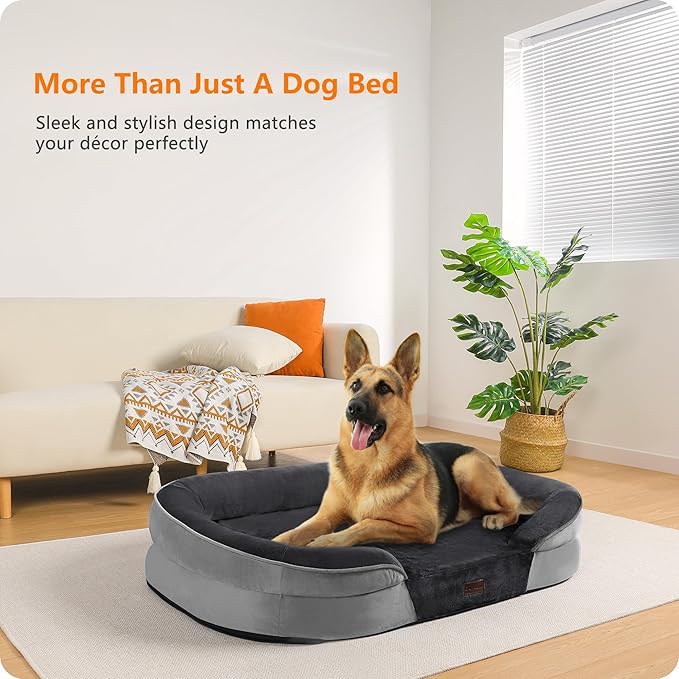 Dwanton Orthopedic Dog Bed for Extra Large Dogs - Image 2
