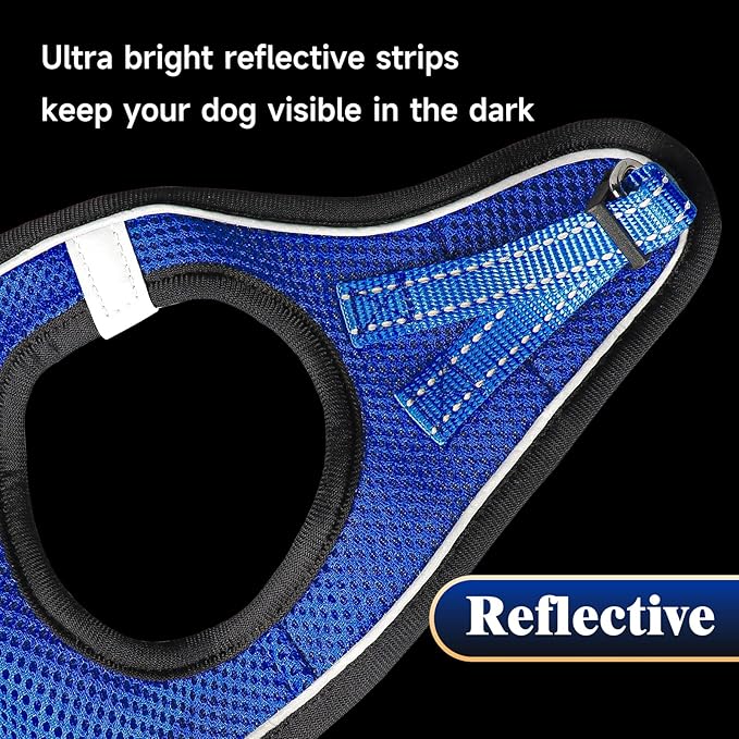 YIMEIS Dog Harness and Leash Set, No Pull Soft Mesh Pet Harness, Reflective - Image 6
