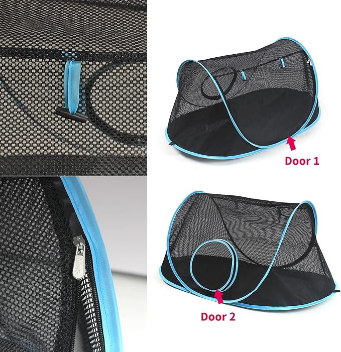 INTURN Cat Furniture Tent for Indoor and Outdoor Playpen Portable Cat Tunnels - Image 3