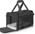 Soft Sided Cat Carrier for Anxious Pets with Privacy Roller Blinds