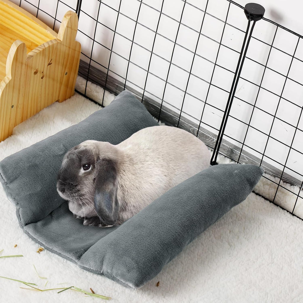 MEWTOGO 14" x 13" Bunny Bed for Rabbit Cage, Thickened & Soft