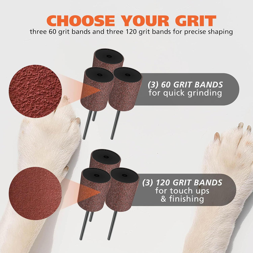 Wahl Dog Nail Grinder Replacement Accessory Kit, 8 Pieces