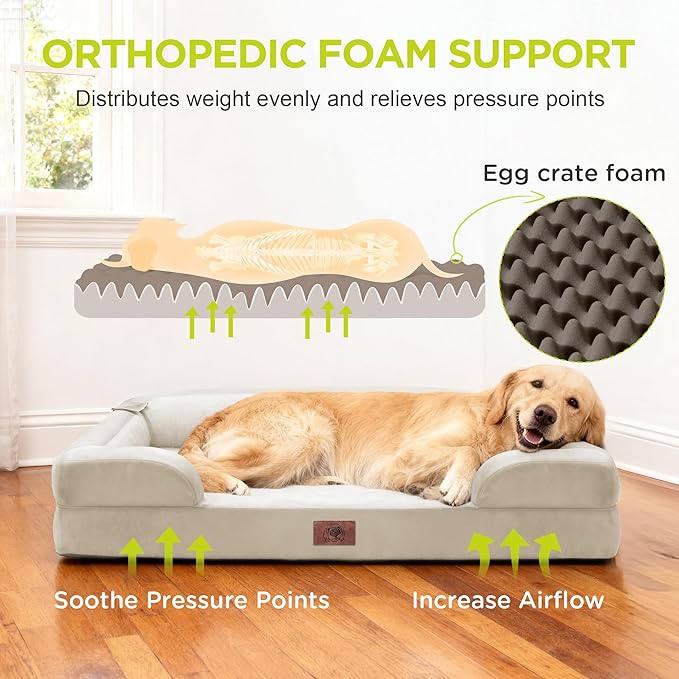 Extra Large Dog Bed, Orthopedic XL Washable Bed - Image 2