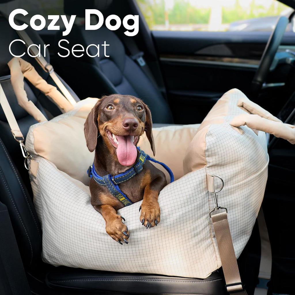 FUKUMARU Dog Car Seat for Small Dogs, 3-in-1 Waterproof Dog Bed for Car