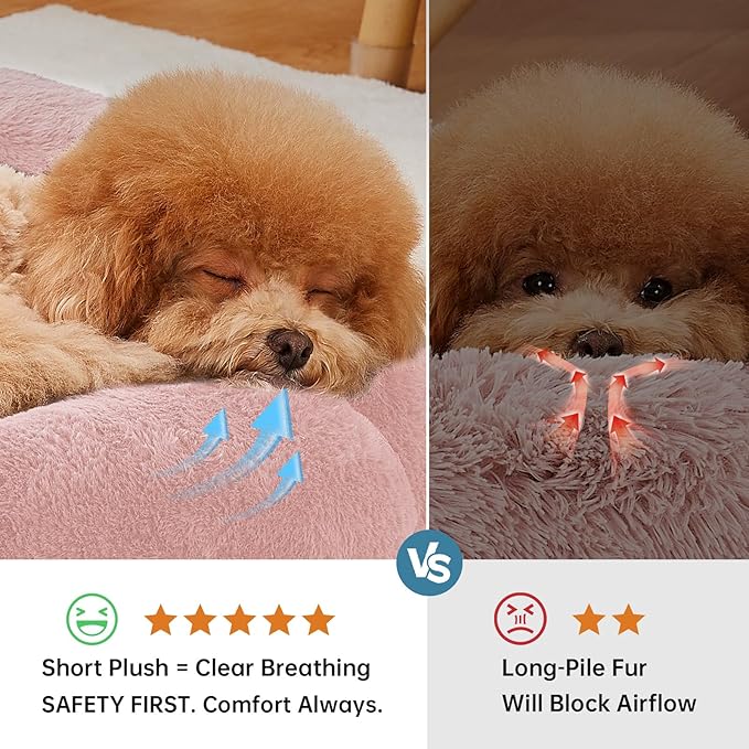 OhGeni 24 inches Calming Donut Dog & Cat Bed - Image 3