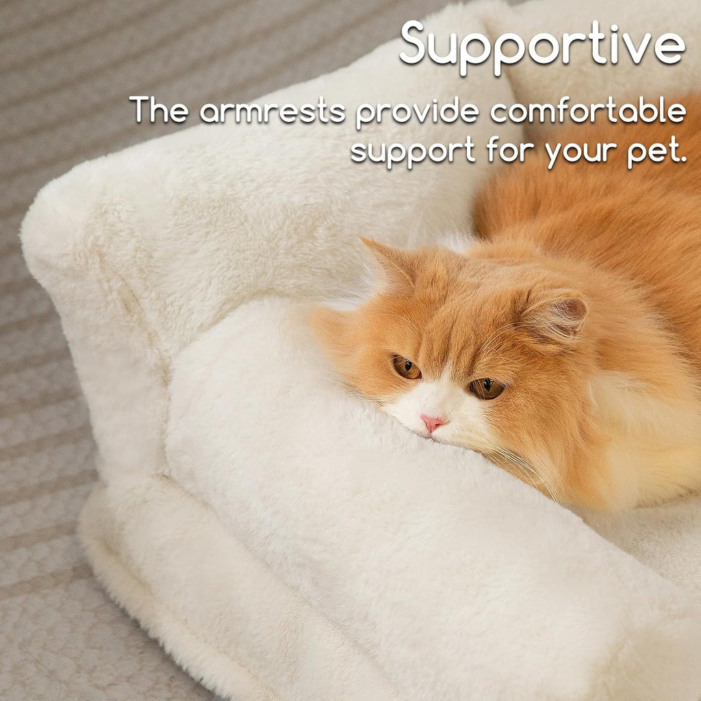 Hollypet Small Dog Large Cat Bed Puppy Couch Beds for Pets up to 25 lbs
