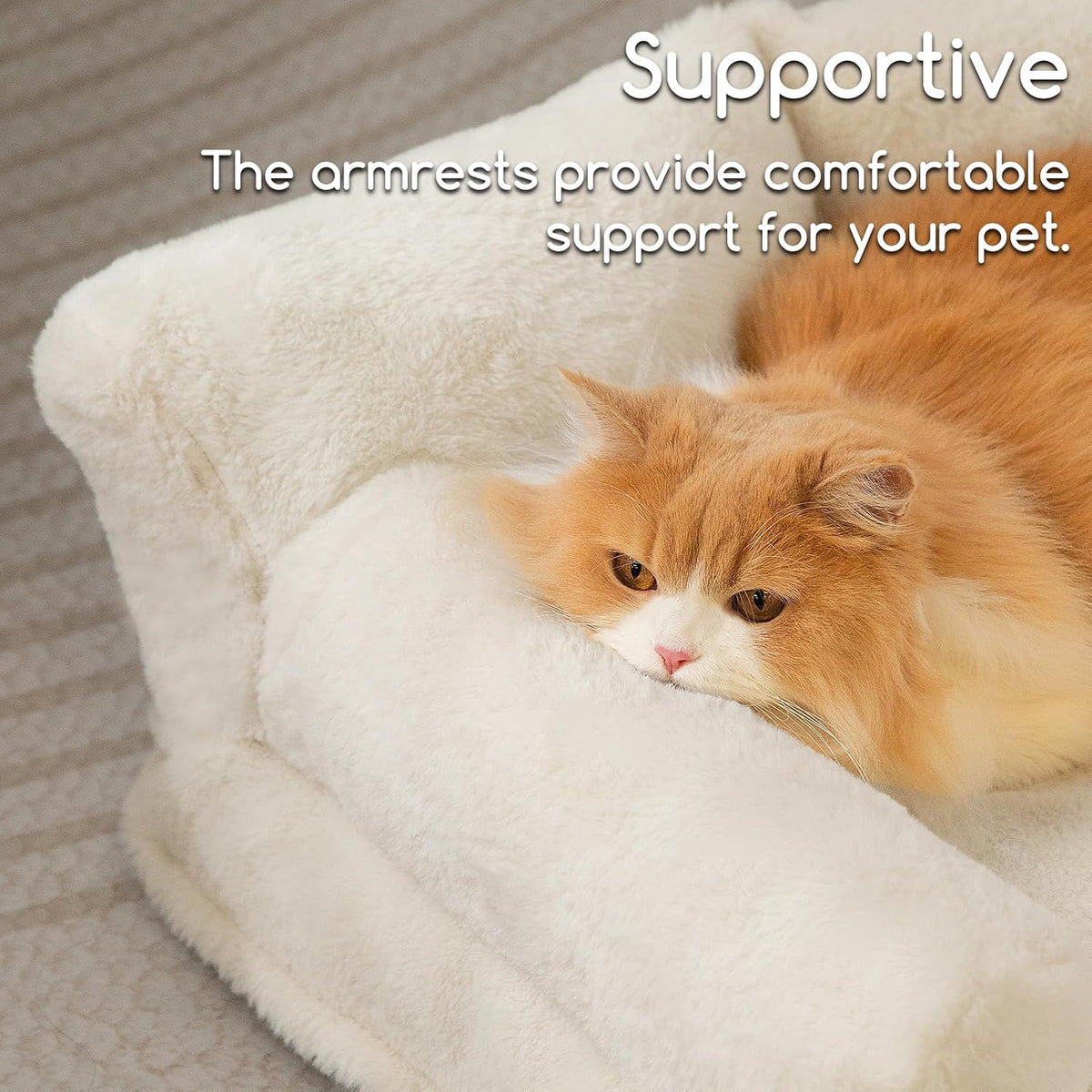 Hollypet Small Dog Large Cat Bed Puppy Couch Beds for Pets up to 25 lbs