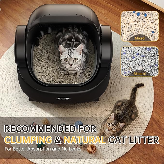 Automatic Cat Litter Box, Electric Large Open-Top Self Cleaning Litter Box - Image 6