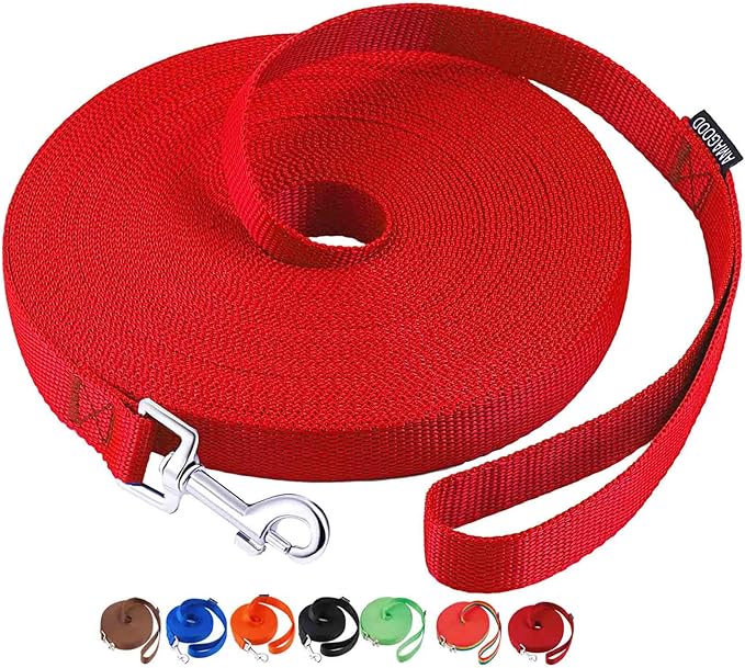 AmaGood Dog/Puppy Obedience Recall Training Agility Lead-15 ft 20 ft 30 ft 50 by DOGLEASH