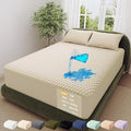 OhGeni 100% Waterproof Mattress Protector, Queen-Beige Size Mattress Pad by OhGeni