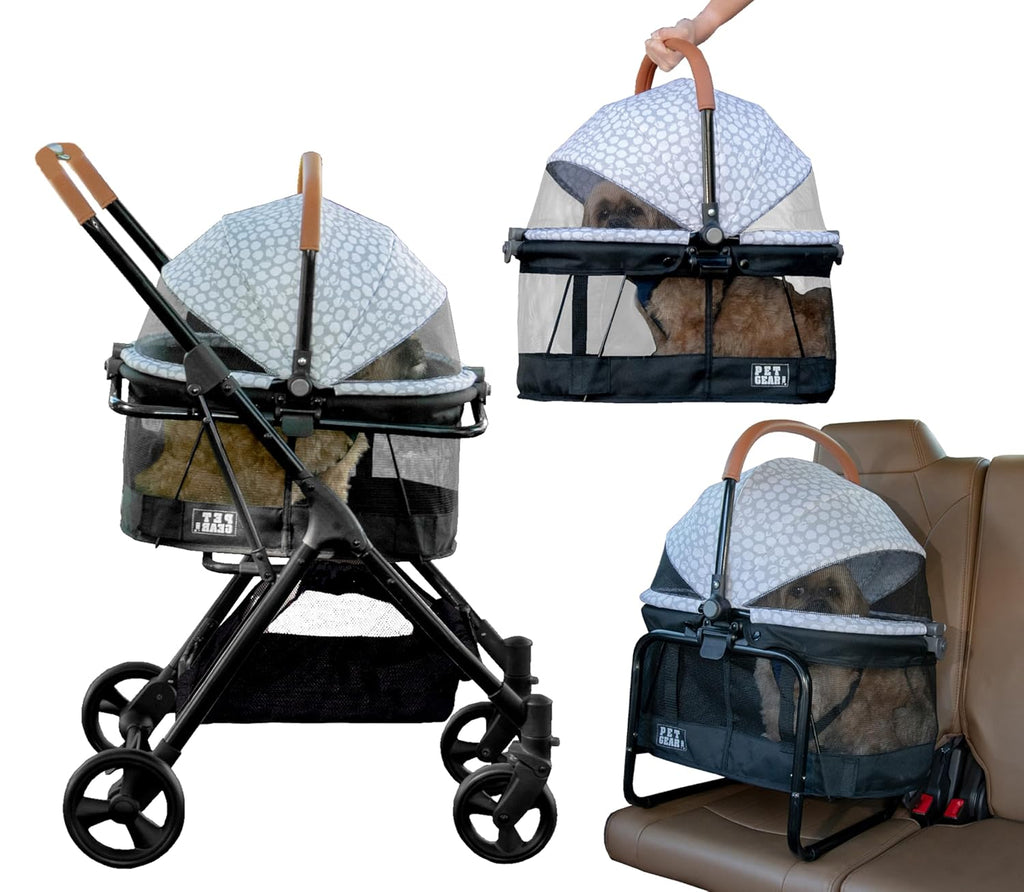 Pet Gear 3-in-1 Travel System View 360 Stroller, Dark Charcoal