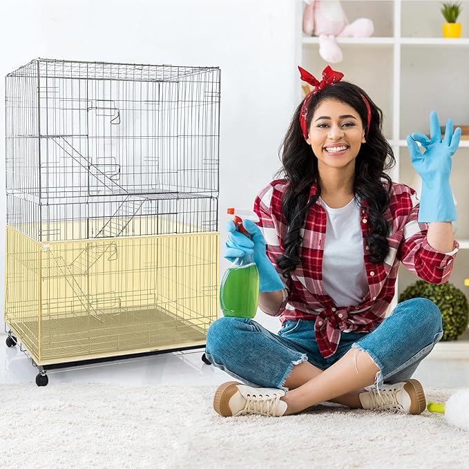 Shappy Large Bird Cage Seed Catcher, Bird Cage Cover Net Skirt Guard, - Image 7