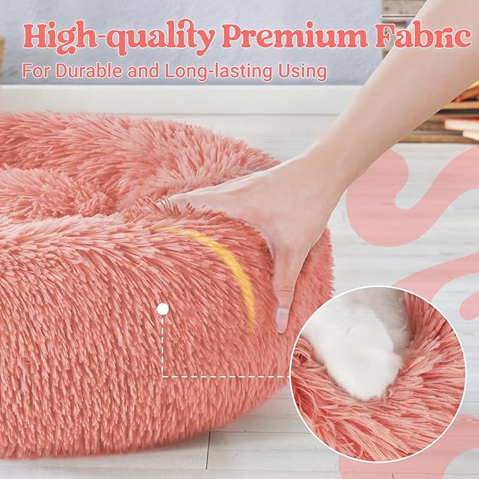 rabbitgoo Calming Dog Bed for Small Medium, 27 inches Pet Bed Machine Washable - Image 6