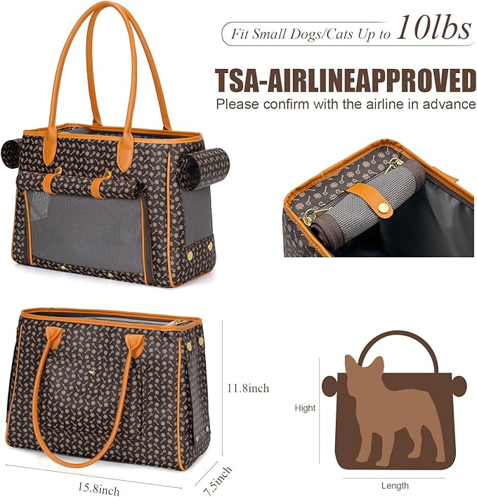 Minsong Fashion Pet Carrier Purse - Image 2