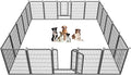 Dog Playpen 40 inch Dog Fence for Outdoor Indoor Use Heavy Duty Metal Dog Pen by Jhsomdr