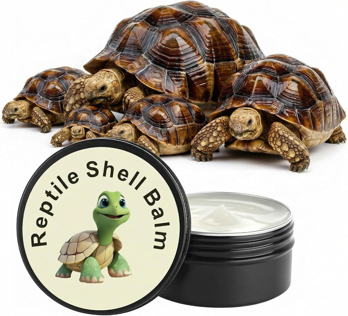 Tortoise Oinment Shell Conditioner Cream – Shell Care Balm Moisturizer for Box Turtles, Sulcata, Russian, Desert Tortoise Dry, Cracked or Dull Protector