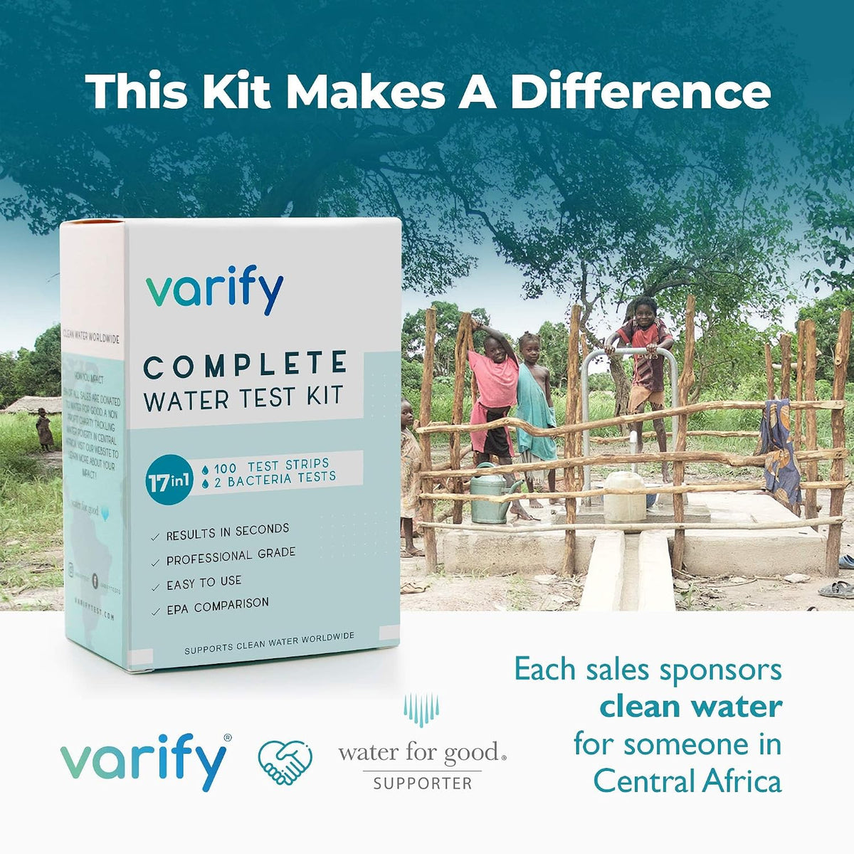 Varify 17-in-1 Complete Water Test Kit – Water Tester for Drinking Water