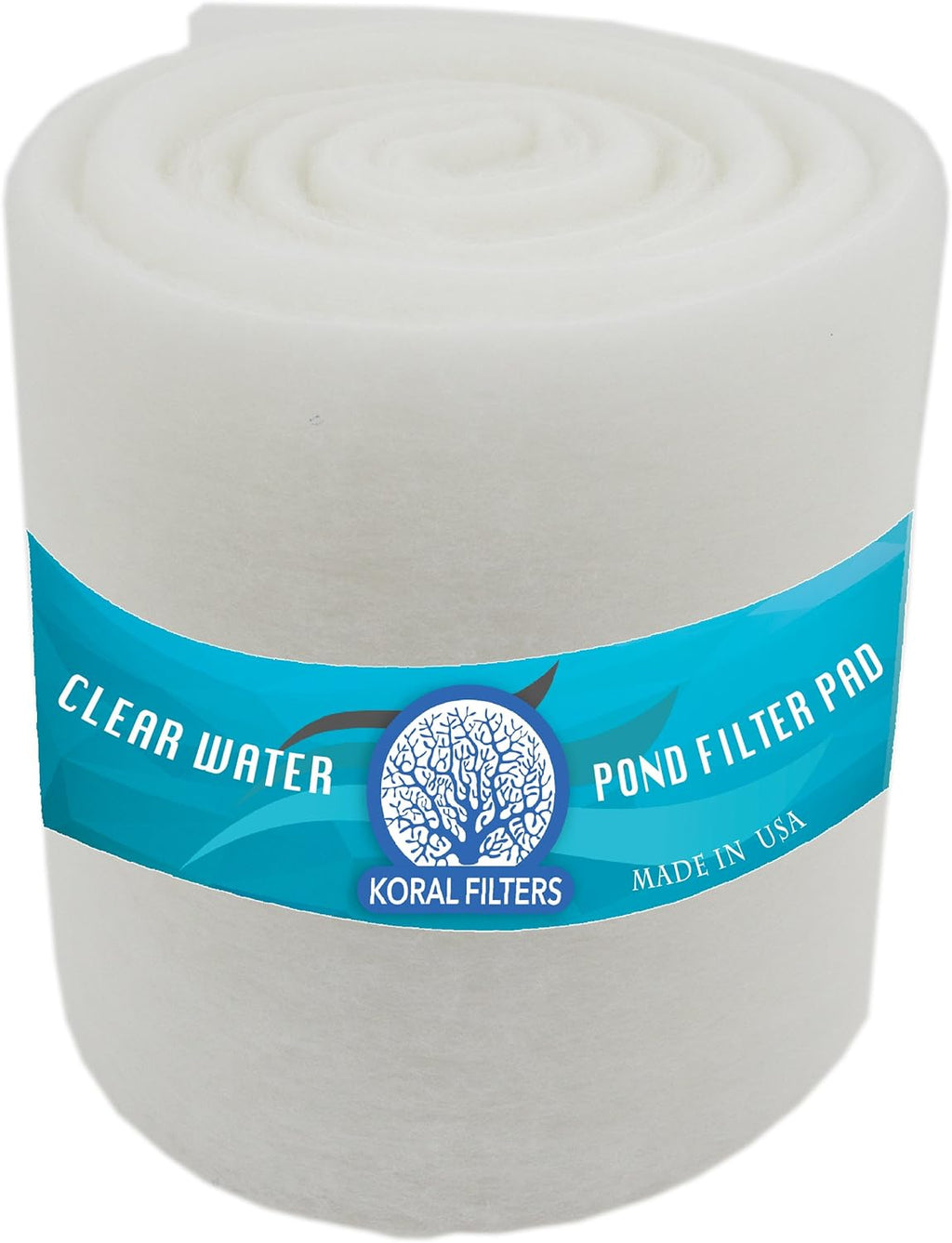 Koi Pond and Aquarium Filter Media Roll - 12 Inches by 72 Inches by 1.25 Inches (6 ft) - Cut to Fit - Durable - Fish and Reef Aquarium Compatible - Clear and Clean Water