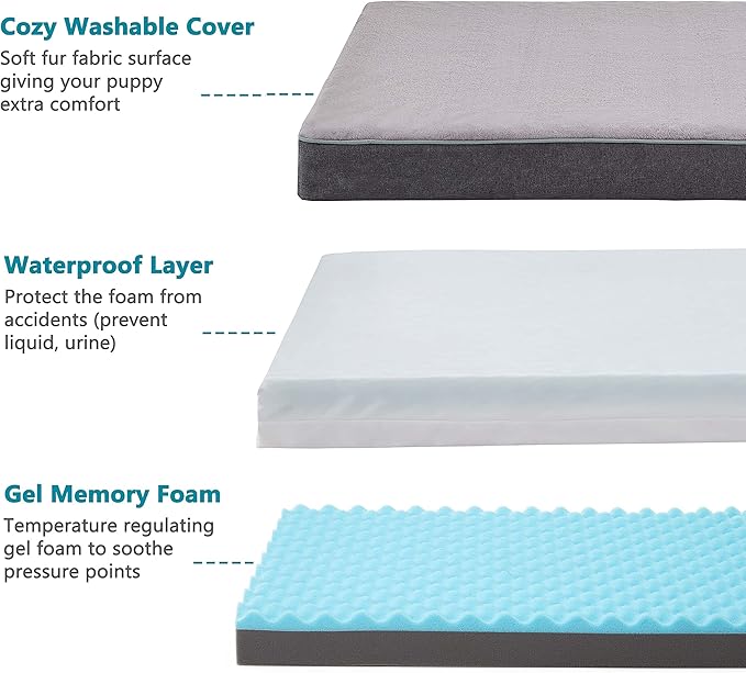 Orthopedic Memory Foam Dog Bed, Cooling Dog Beds - Image 2