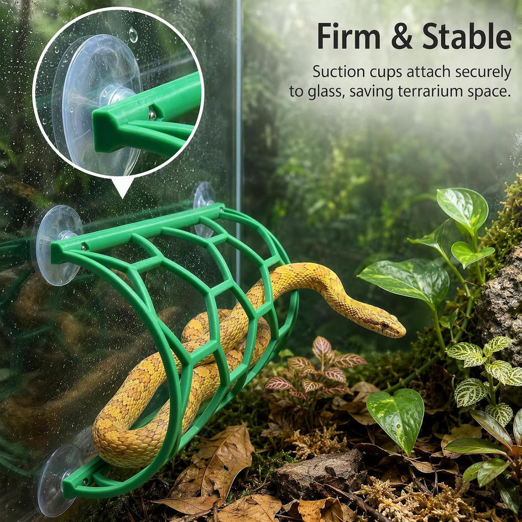 2 Pack Reptile Honeycomb Climbing Shelf, Green & Black