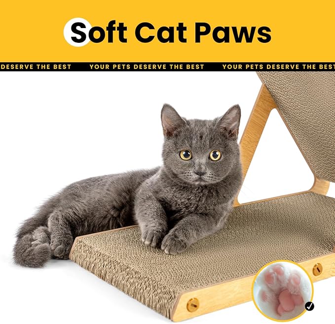 A-Frame Cat Scratcher Vertical & Horizontal Scratching pad - Image 4