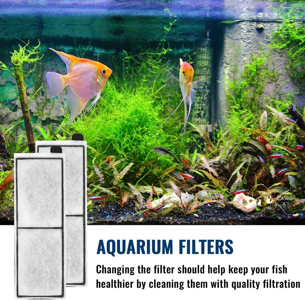 lasuroa 6pcs Filter Cartridges Compatible with Topfin Top Fin RF-L