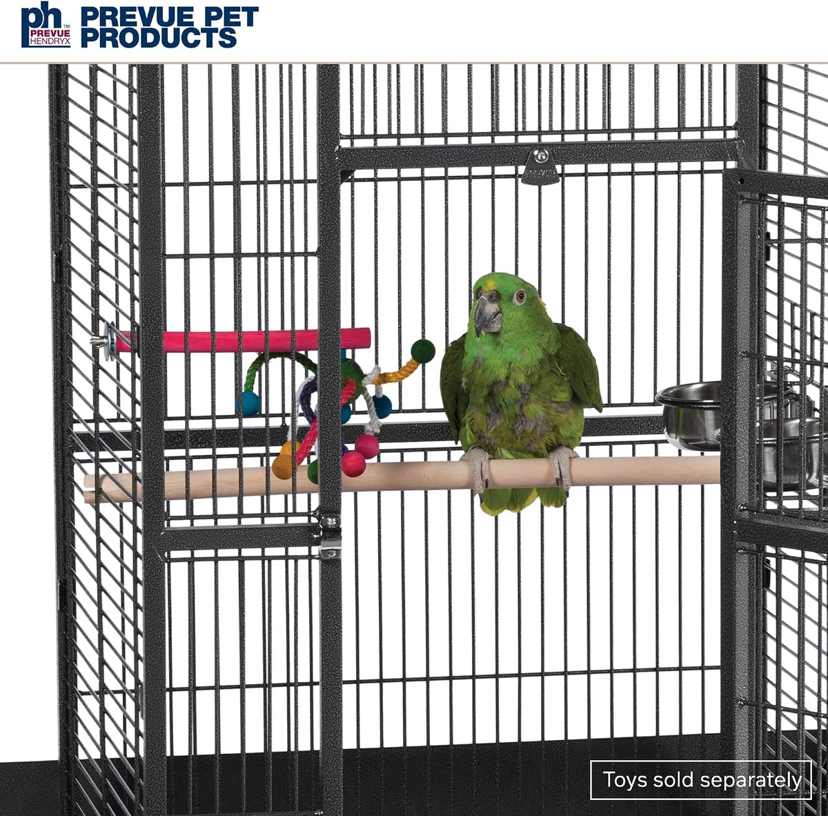 Prevue Pet Products Wrought Iron Select Bird Cage - L, Black Hammertone