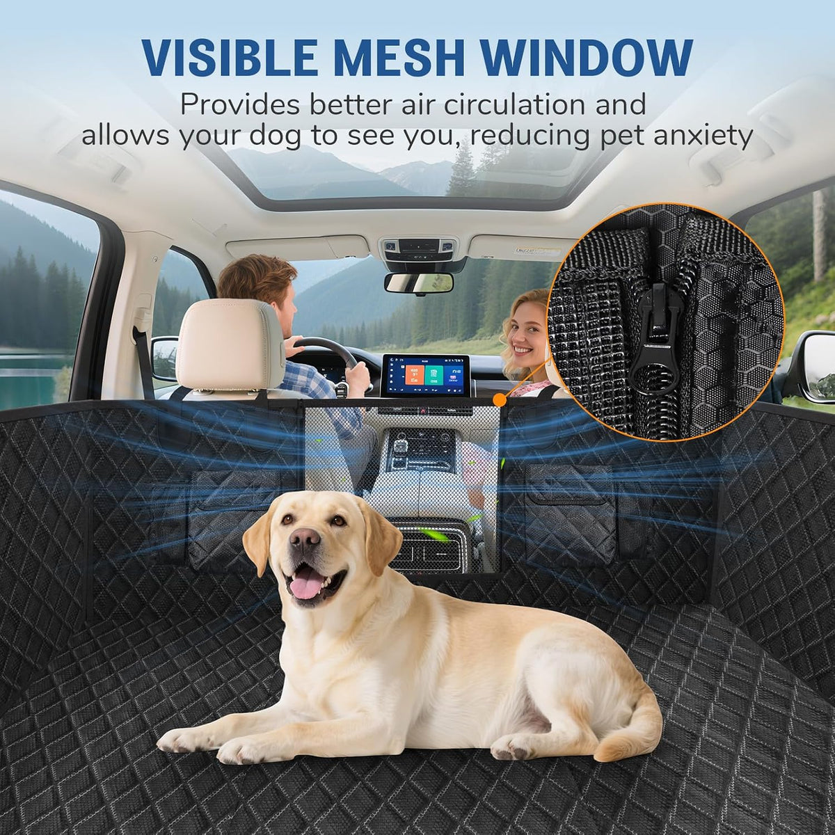 Dog Car Seat Cover for Back Seat