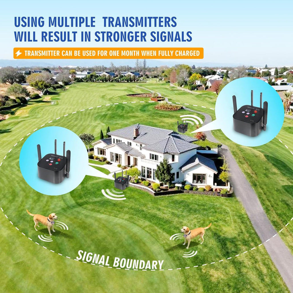 Wireless Dog Fence Intelligent Pet Electric Containment System