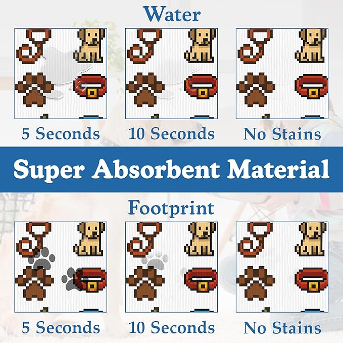 Dog Fun Pet Feeding Mat–Christmas Stocking Quick Dry Absorbent Dog Cat Food Mat - Image 3