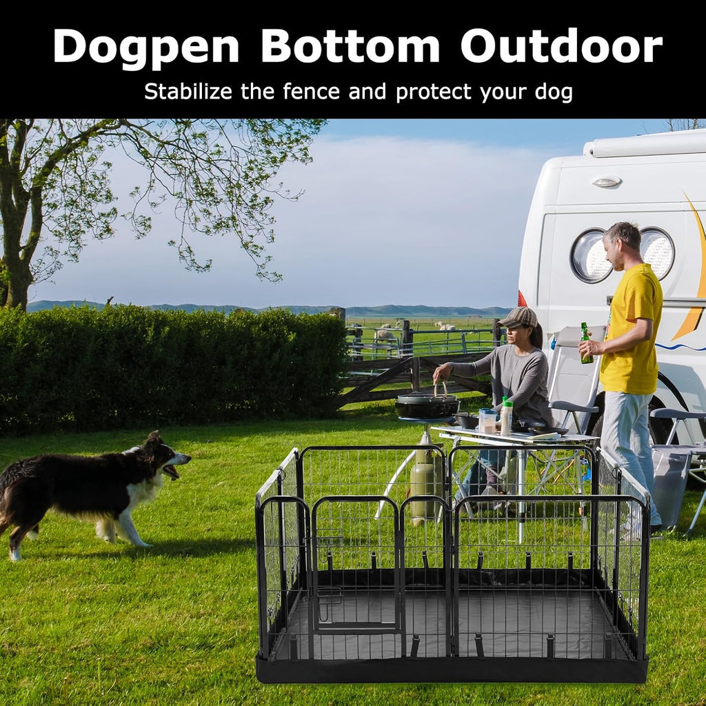 PJYuCien Square Playpen Bottom Pad for 24'' Width 8 Panel Pen, Black