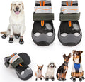Dog Shoes for Large Small Medium Dogs, Dog Boots for Winter Snow Day, Anti-Slip Dog Booties & Paw Protectors, Outdoor Pet Shoe for Hiking Hardwood Floor with Reflective Straps Size 2