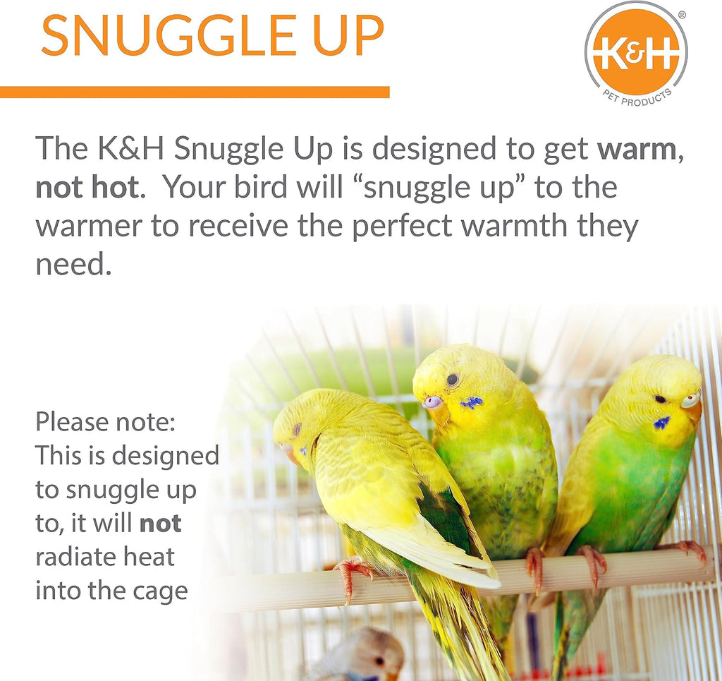 K&H Bird Heater, Snuggle-Up Warmer, Small 5x3in, Low Voltage, Gray