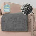 H.VERSAILTEX Plush Chenille Couch Armrest Cover 2 Packs Thick and Soft Sofa by HVERSAILTEX