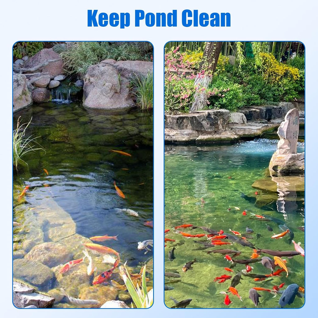 AQUANEAT Replacement Pond Filter Sponge Compatible with Anbull/VIVOHOME 950/1370GPH Pond Filter Pump Aquarium Filter pad for Fish Tank (2pcs)