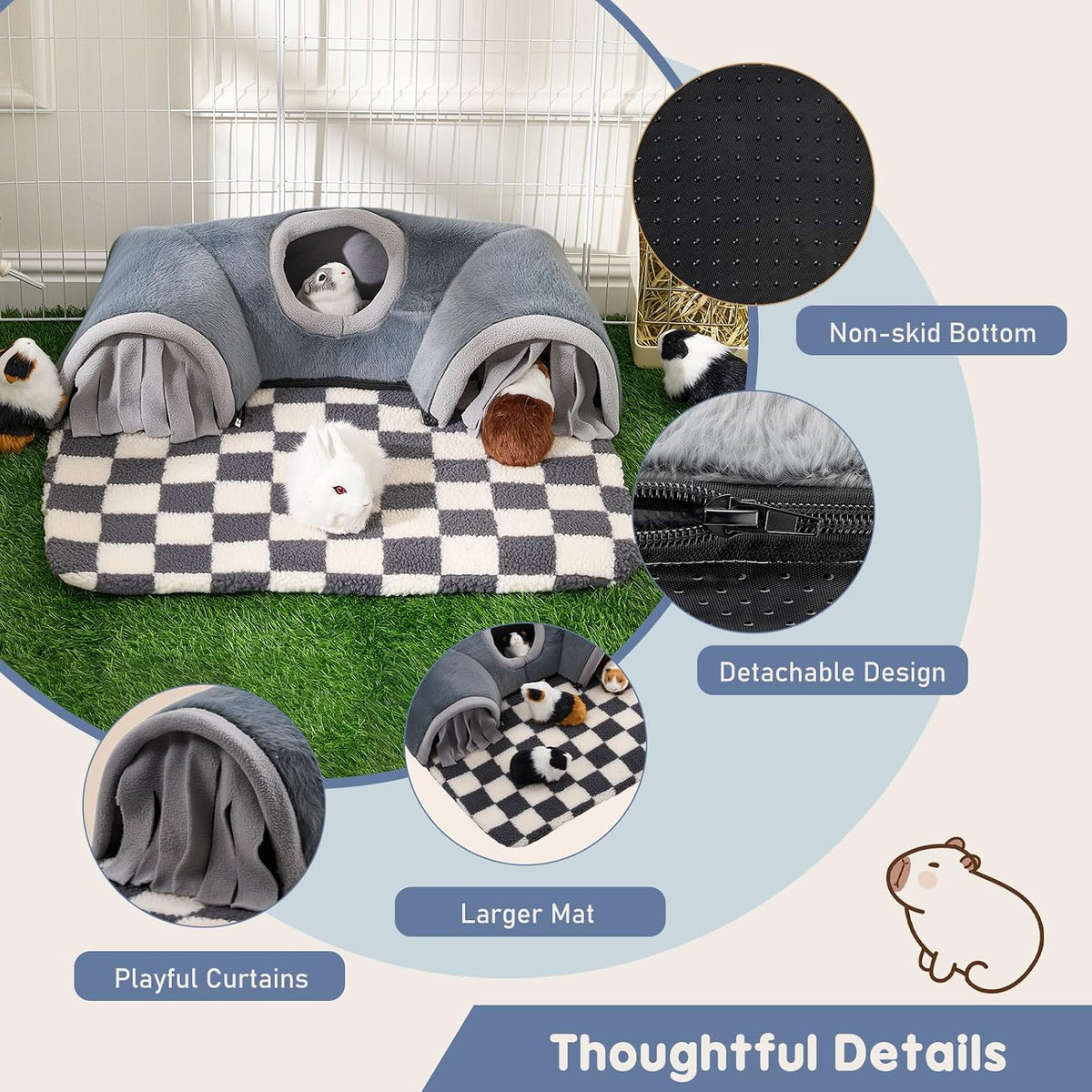 Avont Guinea Pig Hideout Tunnel Bundle with Guniea Pig House