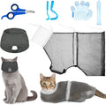 Patelai 5 Pcs Cat Bathing Bag Set Cat Grooming Bag Adjustable Pet Shower Net by Patelai