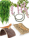 Bearded Dragon Crested Gecko Tank Accessories Plant Kit