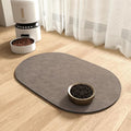 Absorbent Dog Water Mat for Food and Bowl by MontVoo