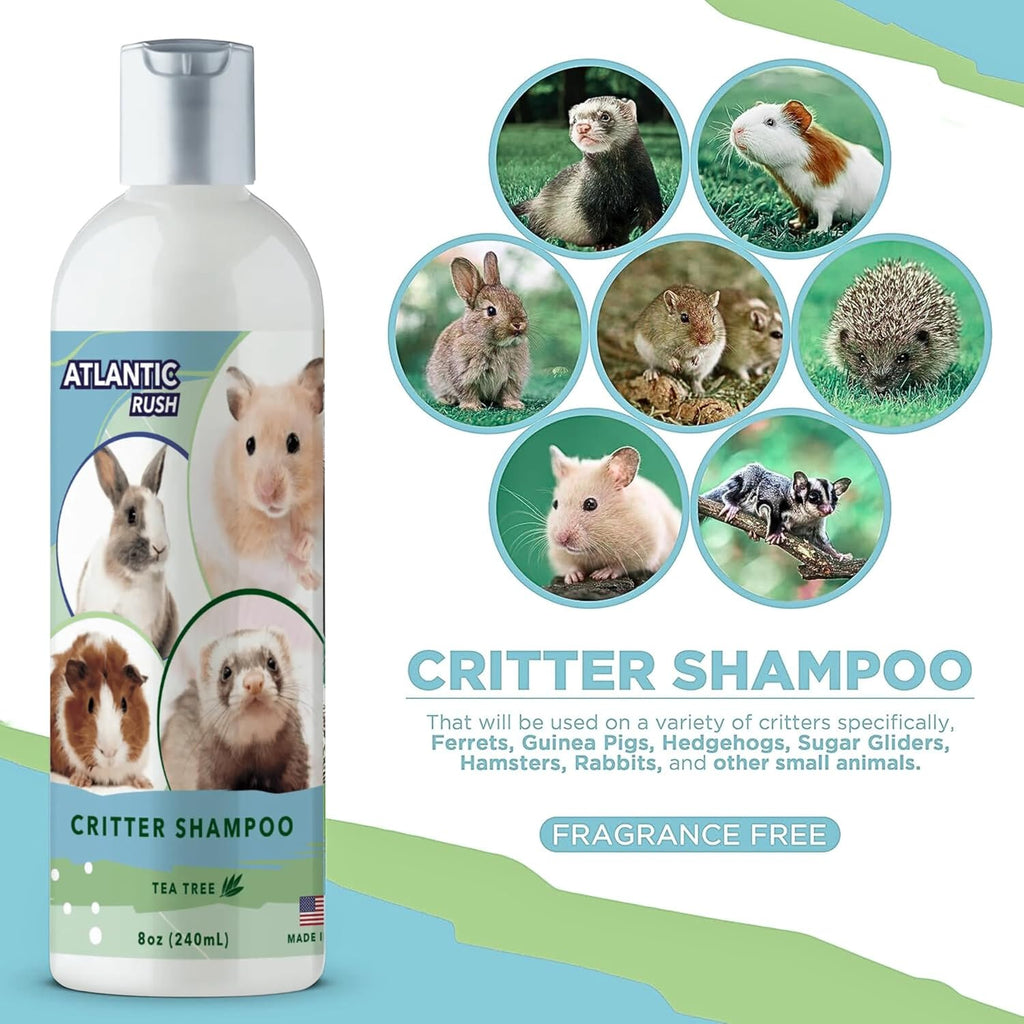Atlantic Rush Shampoo for Small Pets- 8oz Pet Spray (Tea Tree)