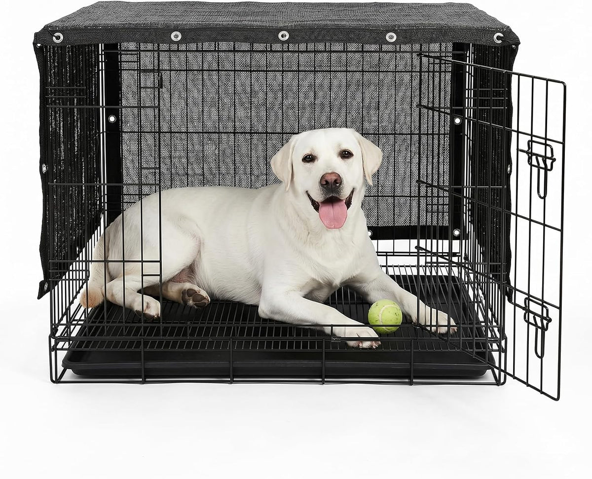 ShadeMart 6' x 4' Black Dog Kennel Shade Cover, 90% UV Block Shade Cloth, Mesh Tarp with Grommets for Dog Playpen, Dog Pen, Dog Run, Dog Crate, Fence Privacy Screen (We Make Custom Size)
